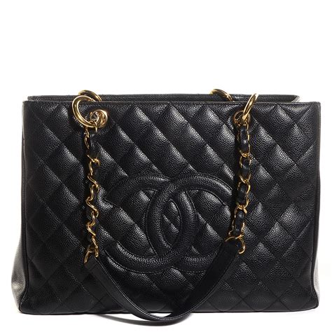 chanel quilted caviar agenda|CHANEL Caviar Quilted Grand Shopping Tote GST Black.